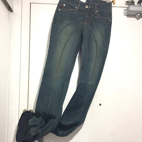 VINTAGE PARASUCO ERGONOMIC BOOT CUT JEANS SIZE 24 - Picture 1 of 13